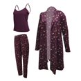 thumbnail image 4 of Pijama New York City Talla CH con Bata de Flores Vino, 4 of 4