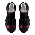 thumbnail image 5 of Rose, I Love You, Red And Black Walking Shoes for Men Woman Lightweight Tennis Fashion Elastic Sports Shoes Cushion Basketball Shoes, 5 of 7