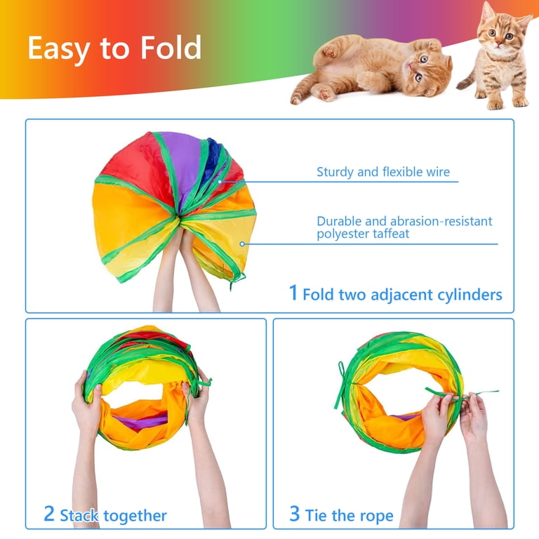 Semfri 21-Piece Interactive Cat Toy Set with Y-Tunnel photo 5