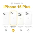 thumbnail image 4 of KALMORE Shockproof Cell Phone Case for Apple iPhone 15 Plus, Clear, 4 of 6