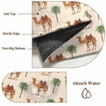 thumbnail image 6 of Kitchen Mats for Floor 3x5 Ft, Camels Palm Trees Non Slip Area Rugs for Kitchen Bedroom Entryway, Summer Tropical Plants Animals Washable Carpet Runner Rug Floor Mats for Bedroom Home Decor, 6 of 8