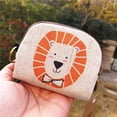 thumbnail image 1 of Monedero de algodón y lino con estampado de dibujos animados, monedero corto, monedero de tela, bolso para mujer, 1 of 4