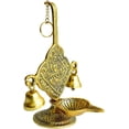 thumbnail image 3 of Metal Decorative Wall Hanging with Oil Lamp – Oxidized White Gold‑Plated Traditional Indian‑Style Home Décor Showpiece, Ideal for New Year Gifting and Home Decoration, 3 of 4