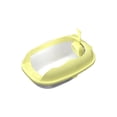 thumbnail image 2 of Semi Enclosed Kitten Litter Box with Litter Scoop Splash Proof Plastic Cat Toilet Pan Pet Supplies,Yellow, 2 of 6