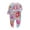 H-Colorful Flower, variant on Bellafa Infant Baby Girls' Footed Jumpsuit One-Piece Button Snap Newborn Casual Cotton Romper Onesies 0-12M Long Sleeve Coming Home Bodysuit