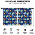 thumbnail image 2 of Blackout Kids Curtains,DarkBlue Cartoon Dinosaurs Pattern Childrens Insulated Curtains Set Of 2,Bedroom Essentials,Toddler Room Decor 52"x63", 2 of 5