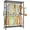 43.3"W without Fabric Cover and Storage Shelves, variant on Heavy-Duty Rolling Clothes Rack, Garment Rack, Portable Closet on Wheels, with Adjustable Mesh Shelves and Hanging Rails, Hooks