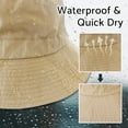 thumbnail image 2 of EasyMart Quick Dry Waterproof Packable Bucket Hat for Women Men Outdoor Sun Hats with Detachable Chin Strap, 2 of 6