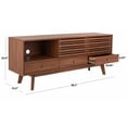 thumbnail image 6 of SAFAVIEH Alatar Farmhouse 3 Drawer 1 Shelf Media Stand, Black (58.7 in. W x 15.2 in. D x 23.8 in. H), 6 of 10
