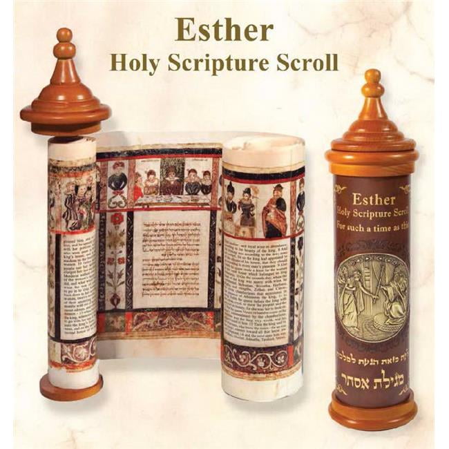 Holy Land Gifts 69491 Esther Scroll &Amp; Decorative Case - Hebrew &Amp; English - Walmart.com - Walmart.com