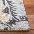 thumbnail image 4 of SAFAVIEH Blossom Fulton Floral Runner Rug, Grey/Yellow, 2'3" x 8', 4 of 9