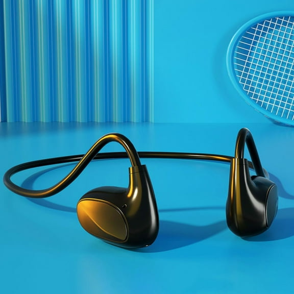 Earphones for Kids, Hwkond Bones Conduction Headphones Bluetooth 5.3 Open-Ear Sports Headphones With Microphones Waterproofs Wireless Headset For Sports, Driving, Workouts, Black, Up to 60% Off