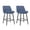 Blue Linen, variant on MIKIBAMA Counter Height Swivel Bar Stools Set of 2