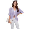 thumbnail image 2 of Cardigan d'Été pour Femmes, Col en V, Ajouré, Ouvert, Extérieur, 2 of 10