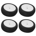 thumbnail image 1 of RC Front Rear Tires and Wheels, Durable High Performance Wear Resistant Environmentally Friendly 17mm Hex RC Wheels and Tires  for 1/8 RC Off Road Car Yellow,White, 1 of 7