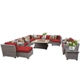 thumbnail image 1 of Catalina 17 Piece Outdoor Wicker Patio Furniture Set 17b, 1 of 6