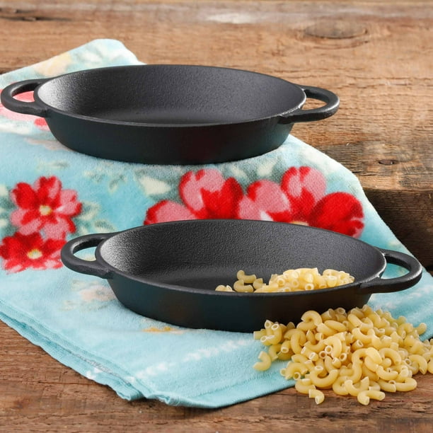 The Pioneer Woman Timeless Beauty PreSeasoned Plus Cast Iron Mini Au