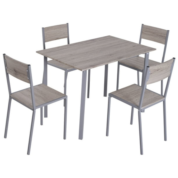 Owsoo 5 Piece Dining Table Set Modern Compact Kitchen Dining Room Table And Chairs Set Walmart Com Walmart Com