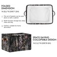 thumbnail image 2 of Yayeee 2 Pack Canvas Storage Basket with Handles for Shelves Fabric Bins Closet Organizer, Dark Flowers Pattern, 2 of 8