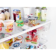 Whirlpool 33 Inches 21 cu ft Top Freezer Refrigerator in Monochromatic Stainless Steel