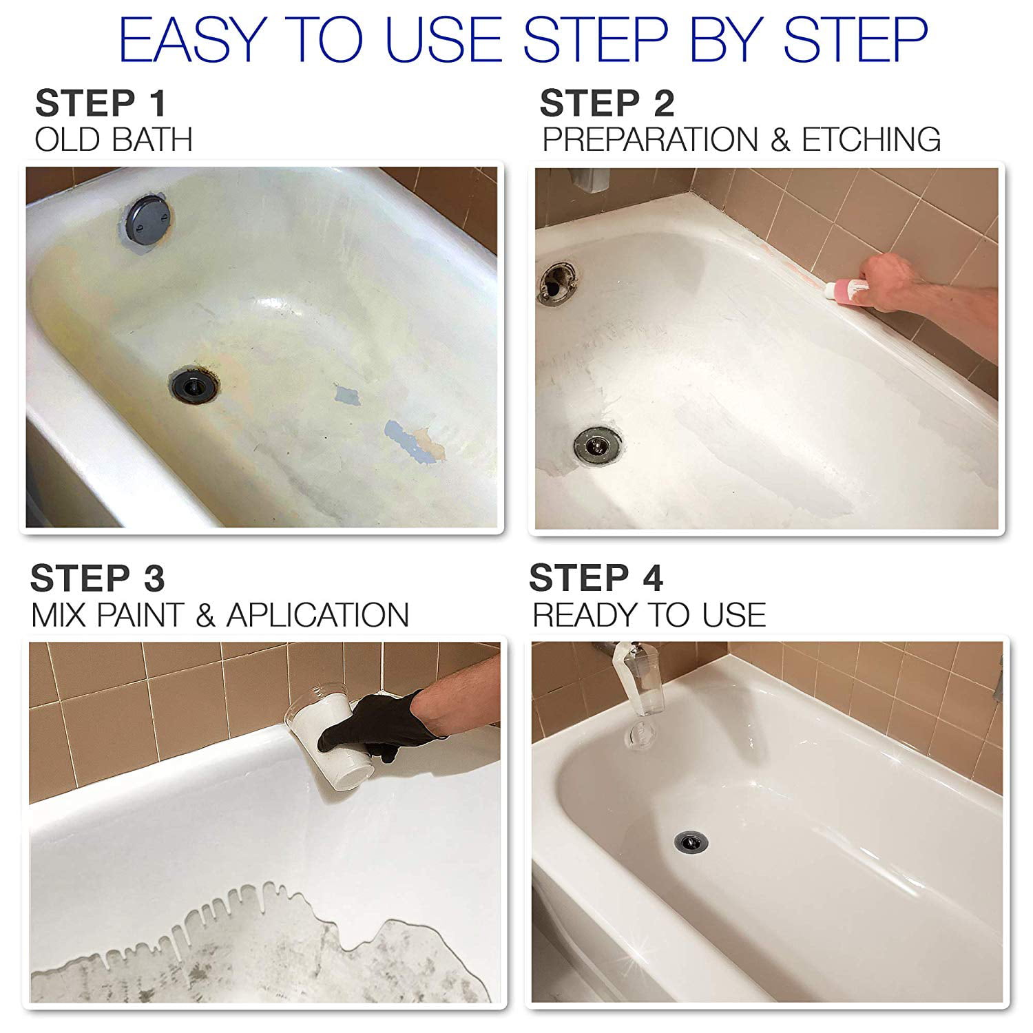 Armoglaze Bathtub Refinishing Kit For, How To Reglaze An Acrylic Bathtub