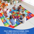 thumbnail image 2 of Kentaly USA Map ABC Kid Rug 3.3'�5.3' Educational Baby Playmat for Playroom Primary School Nylon Surface Non-Slip Latex Backing Preschool Rugs for Classroom Learning Area, 2 of 8