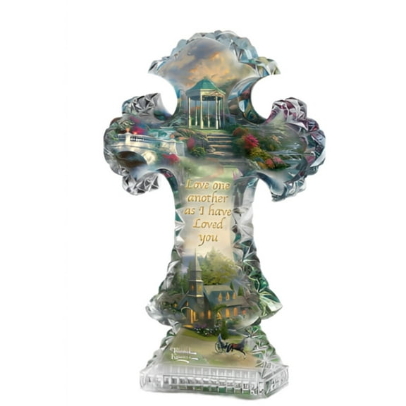 The Bradford Exchange Salvation Inspirations of Hope Cross Collection Issue #9 Religious Cross Sculpture by Thomas Kinkade 6.5-inches