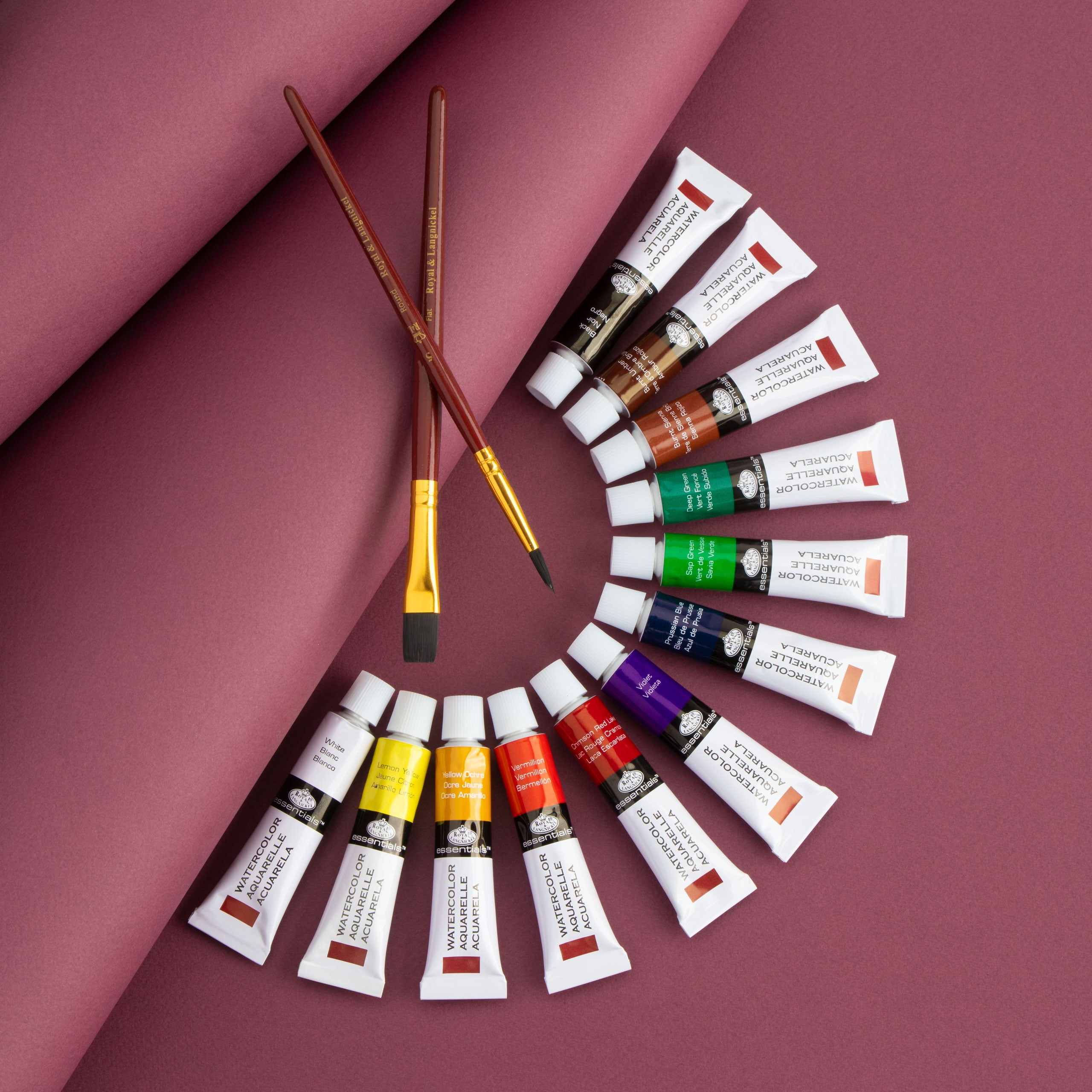(3 pack) Royal & Langnickel Essentials 12ml Assorted Colors Watercolor Artist Paint 12 Pack