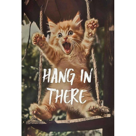 Hang in There Cat Poster Funny Cat Posters for Wall Motivational Abstract Animals Wall Art For Home Bedroom Living Room Office And Other Wall Decor