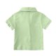 thumbnail image 3 of Odeerbi 6M-4Y Niños Niñas Pijama de Verano de Algodón Con Solapa Muescada Camisa de Manga Corta Conjunto de Pantalones Cortos Suave Ropa de Dormir Conjunto de Pijama, 3 of 5
