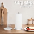 thumbnail image 2 of Mosey Paper Holder with End Cover Stable Stand Anti-slip Rust-proof Convenient Elegant Kitchen Roll Dispenser, 2 of 8