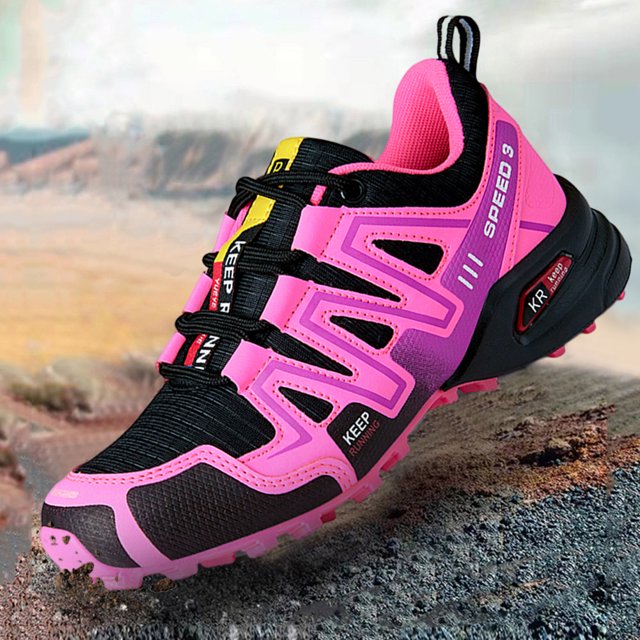 Zapatos Calzado de camping para mujer Botas de senderismo antideslizantes Accesorios para exteriores (42 Rose Red) Likrtyny Tenis De Mujer Tenis De Hombre