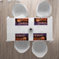 thumbnail image 3 of Ambesonne City Place Mats Set of 4, Brooklyn Bridge Traffic, Standard Size, Lilac Dark Orange Yellow, 3 of 4