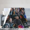 thumbnail image 2 of Keanu Actor Reeves Throw Blanket Flannel Blanket Warm Soft Microfiber Blanket for Living Room Couch Sofa Bedroom Decor Gifts 50"x40", 2 of 5
