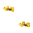 thumbnail image 4 of Thinsony 4 Pieces Car Tire Valve Stems Caps Flag Pattern Rim Sleeve Dustproof Cover Repair Parts for Bicycle Vehicle Motorcycle Gold 2Set, 4 of 6