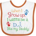 thumbnail image 3 of Inktastic DJ Like Daddy Boys or Girls Baby Bib, 3 of 4