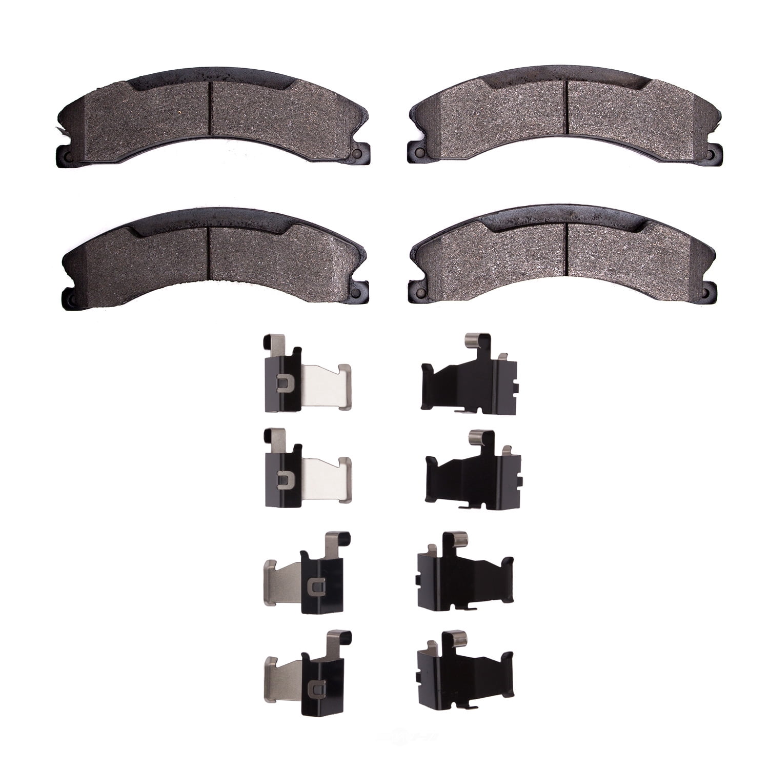 Dynamic Friction Company 1552-1565-01 DFC 5000 Advanced Brake Pads - Semi Metallic and Hardware Kit