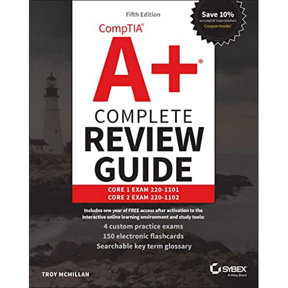 Pre-Owned Comptia A  Complete Review Guide: Core 1 Exam 220-1101 and Core 2 Exam 220-1102 (Paperback) 1119861071 9781119861072