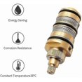 thumbnail image 4 of Thermostatic Mixer Tap Brass Shower Mixer Tap Valve Valves 1 Way Outlet Cold And Hot Water Mixing Wall Mounted Cisea-hao, 4 of 4