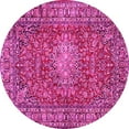 thumbnail image 1 of Ahgly Company Indoor Round Persian Pink Traditional Area Rugs, 3' Round, 1 of 4