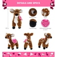 thumbnail image 2 of DolliBu Happy Mother's Day Super Soft Standing Deer Plush Figure - Cute Stuffed Animal with Pink Heart Message for Best Mommy, Grandma, Wife, Daughter - Cute Wild Life Plush Toy Gift - 10" Inches, 2 of 6