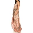 thumbnail image 4 of Sakkas Lizi Womens Maxi High-low Halter Handkerchief Long Dress Beach Party - UM304-Multi - One Size, 4 of 5