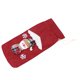 thumbnail image 4 of Bonita funda para botella de vino tinto, bolsa con cordón, suministros de decoración del hogar navideño (hombre de nieve rojo), 4 of 5