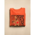 thumbnail image 3 of Girl And Flowers Linocut Art Sweatshirt Women -Image by Shutterstock, Female Small, 3 of 4