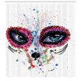 thumbnail image 3 of Ambesonne Sugar Skull Shower Curtain, Spooky Big Eyes, 69"Wx84"L, Multicolor, 3 of 3