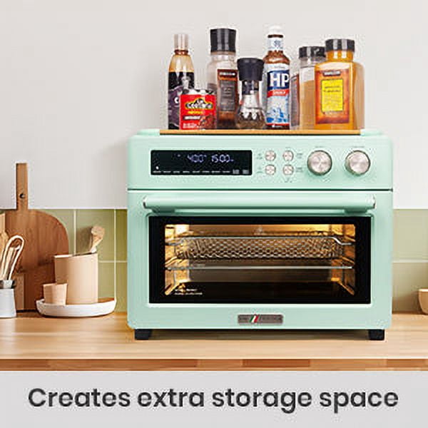 AIR FRYER TOASTER OVEN & CUTTING PASTRY BOARD - BLACK MATTE