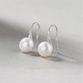 thumbnail image 2 of Pendientes de perlas en forma de lágrima en plata de ley 925 para mujer - Código de modelo 2179, 2 of 4