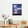 thumbnail image 2 of COMIO Sky Lightning Thunderstorms Dark Cloud Room Aesthetics Posters Canvas Posters Bedroom Decoration Sports Office Decoration Gifts Wall Art Decoration Printing Posters, 2 of 4