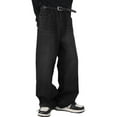 thumbnail image 3 of EMMIOL Men's Wide Leg Baggy Jeans Y2K Streetwear Hip Hop Jeans Casual Loose Fit Jeans 90s Vintage Denim Pants, 3 of 8