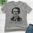 thumbnail image 2 of Kids When It Rains It Poes Shirt, Youth Kids Boy Girl T-Shirt, Edgar Allen Poe Shirt, Funny Gothic Poe Poet Tee, Dark Heather Gray, Medium, 2 of 4